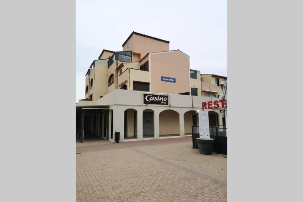 T2, Vue Sur Mer, Terrasse, Parking Prive Le Barcarès Exterior foto